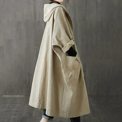 Trendigt oversized trenchcoat för dam - Maren höstutgåva