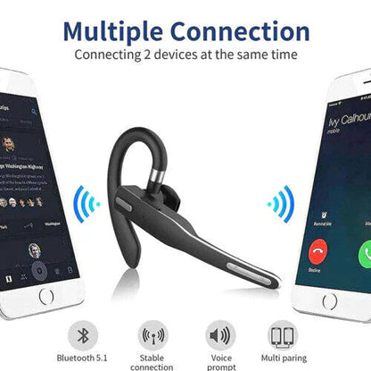 Trådlöst Bluetooth 5.1-headset med dualmikrofon - RoadMic Pro