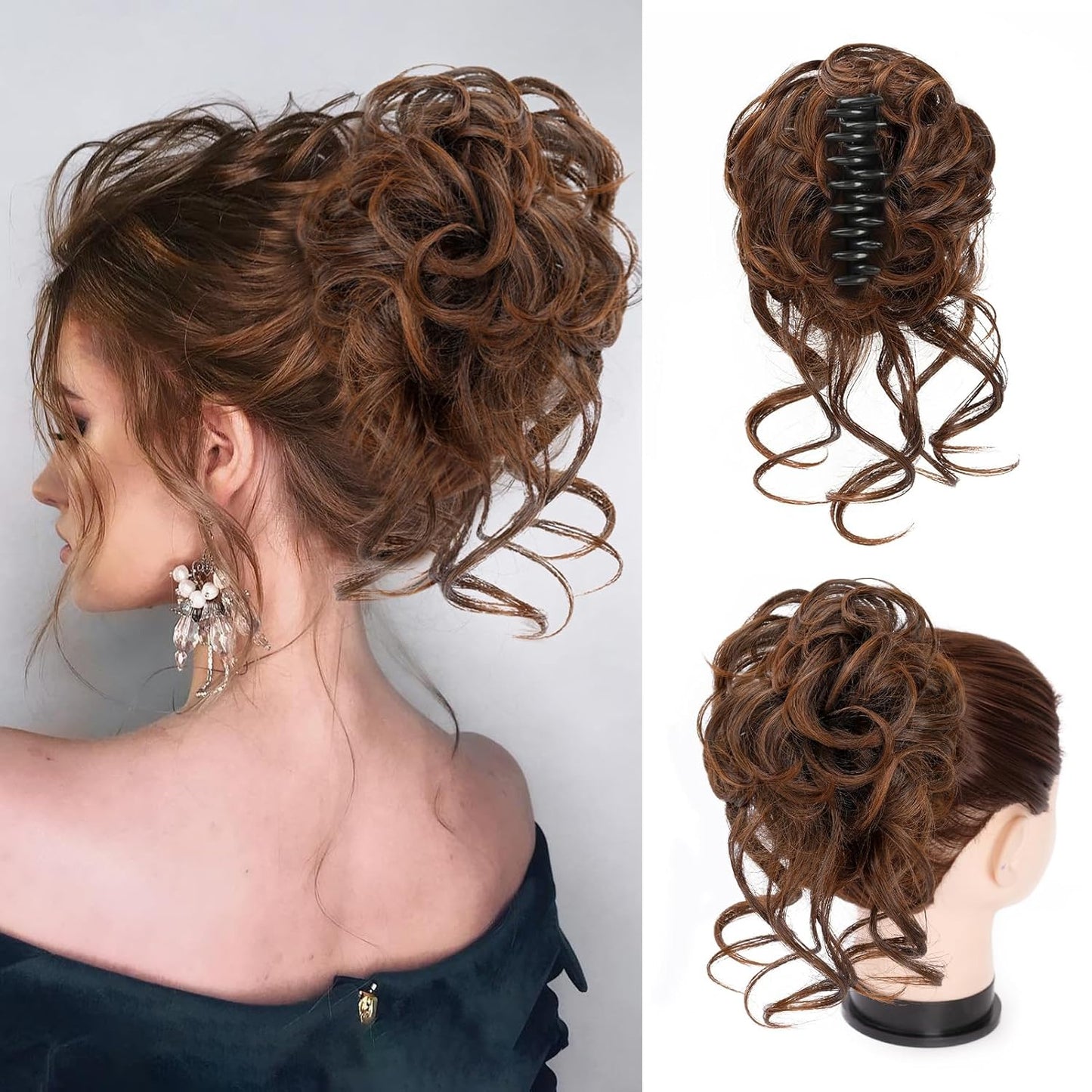 Klammer med hårförlängning för snurrknut – CurlClip