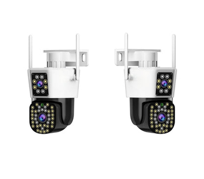 Set med 2 säkerhetskameror med dubbelobjektiv – DualGuard Max 2-Pack