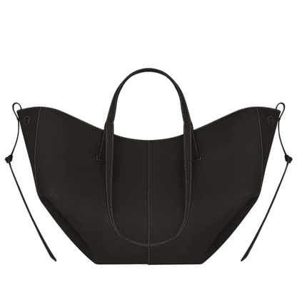 Schwarze Damenhandtasche aus Leder, elegantes Design, modische Accessoires, hochwertige Qualität.