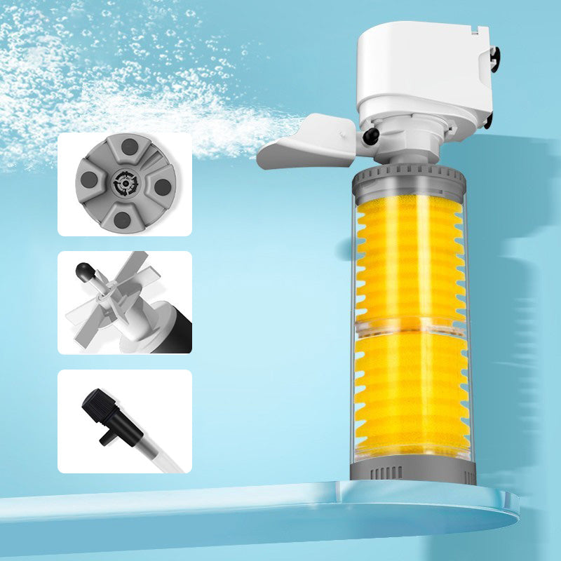 Tyst elektrisk akvariefilter – AquaSilence