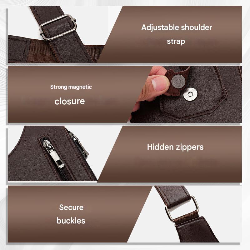 Stöldsäker axelväska för män – ShadowCarry Pro