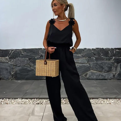 Luftig sommarjumper med vida ben – Jasmin