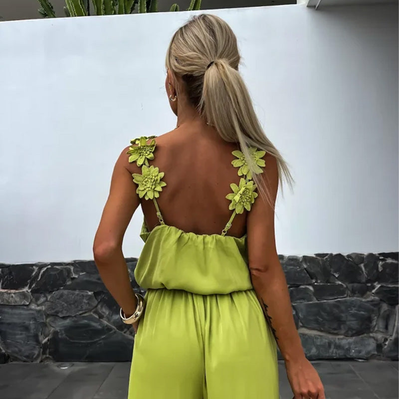 Luftig sommarjumper med vida ben – Jasmin