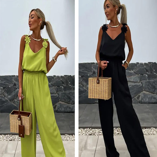 Luftig sommarjumper med vida ben – Jasmin