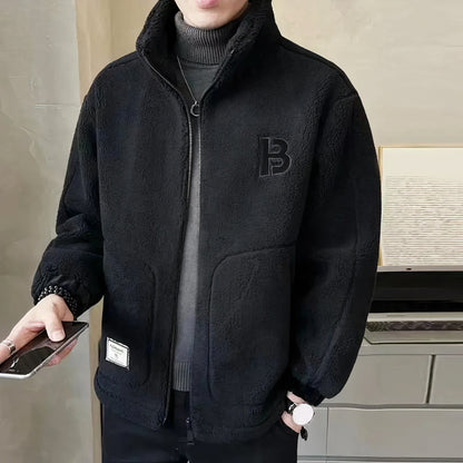 Fleecejacka för herrar med hög krage – Milano