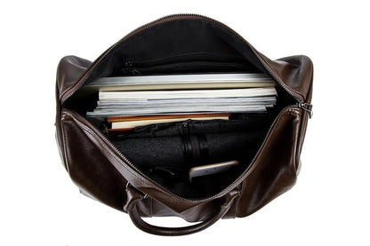 Läderresväska med stor kapacitet – lätt och slitstarkt handbagage