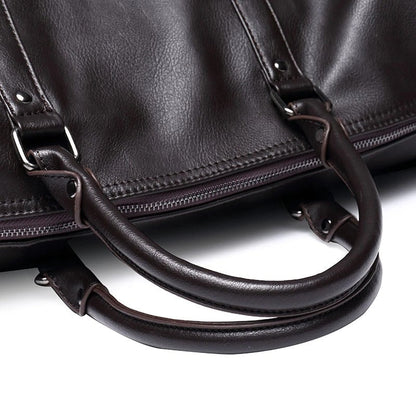 Läderresväska med stor kapacitet – lätt och slitstarkt handbagage