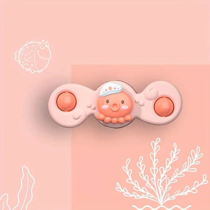 Färgglad baby snurra med sugpropp – Snurrkul Mini