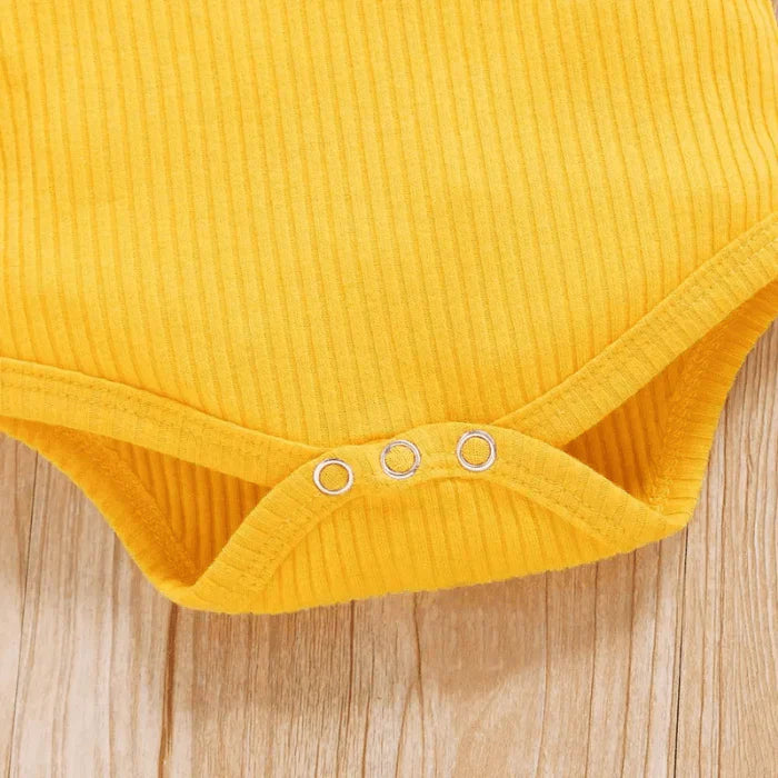 2-delad babyoutfit med solrosmönster – SolLeende