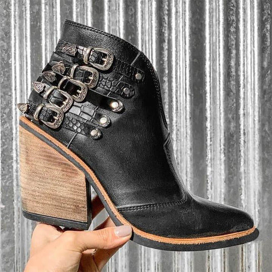 Ankelboots med klack för dam – Clara