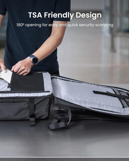 38L TSA-vänlig handbagage-ryggsäck med laptopfack