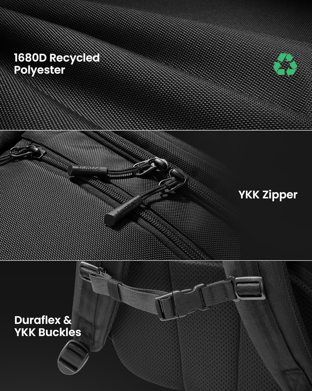 38L TSA-vänlig handbagage-ryggsäck med laptopfack