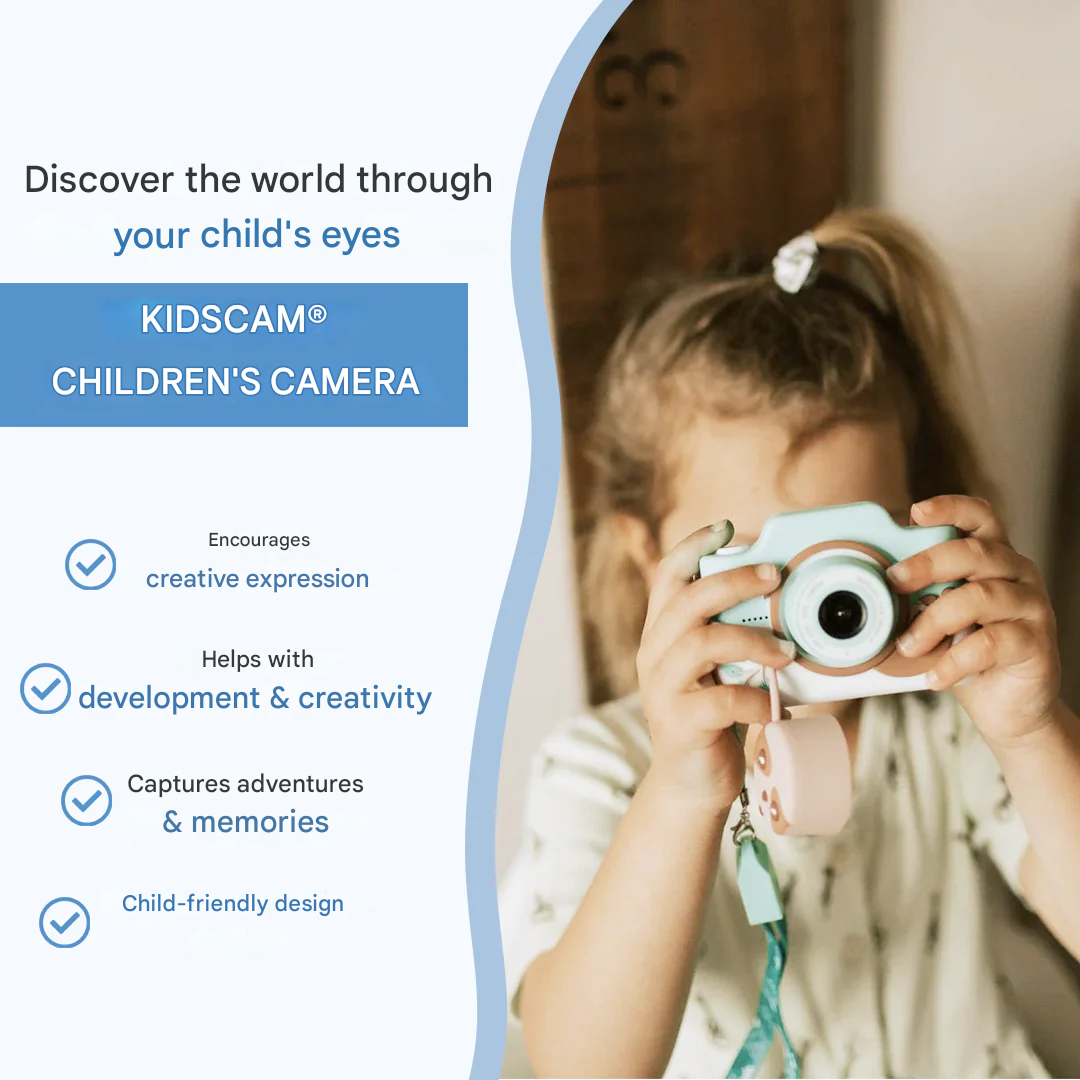 Barnkamera med foto- och videoinspelning – robust och lättanvänd
