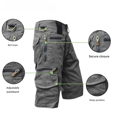 Snabbtorkande utomhus cargoshorts för män – TrailFlex