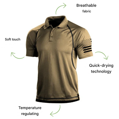 Snabbtorkande utomhuspolo för herrar – TrailCore Polo