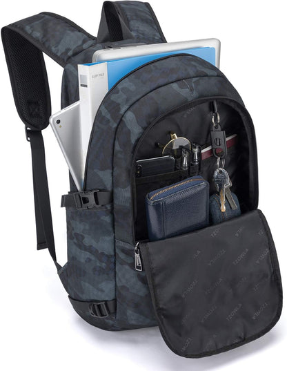Extra stor anti-stöld laptop- och reseryggsäck med USB-port – 30–50 L
