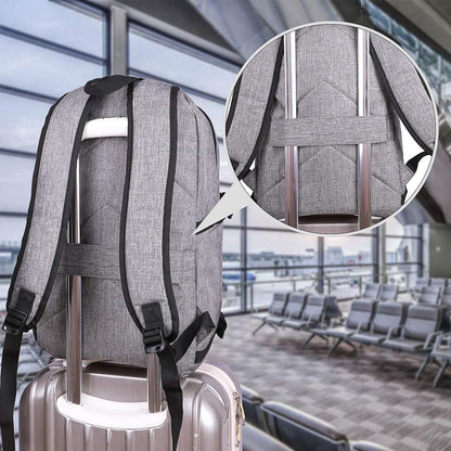 Extra stor anti-stöld laptop- och reseryggsäck med USB-port – 30–50 L