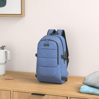 Extra stor anti-stöld laptop- och reseryggsäck med USB-port – 30–50 L