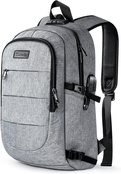 Extra stor anti-stöld laptop- och reseryggsäck med USB-port – 30–50 L