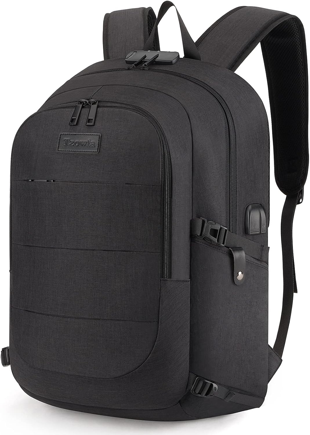Extra stor anti-stöld laptop- och reseryggsäck med USB-port – 30–50 L