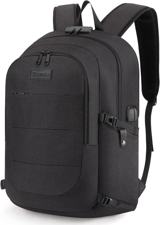 Extra stor anti-stöld laptop- och reseryggsäck med USB-port – 30–50 L