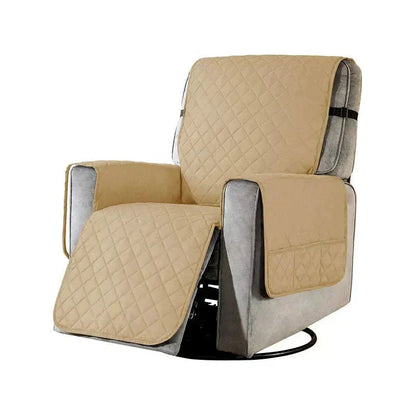 Beige gesteppter Sesselbezug, universell, weich, für Wohnzimmermöbel, Schutzbezug.