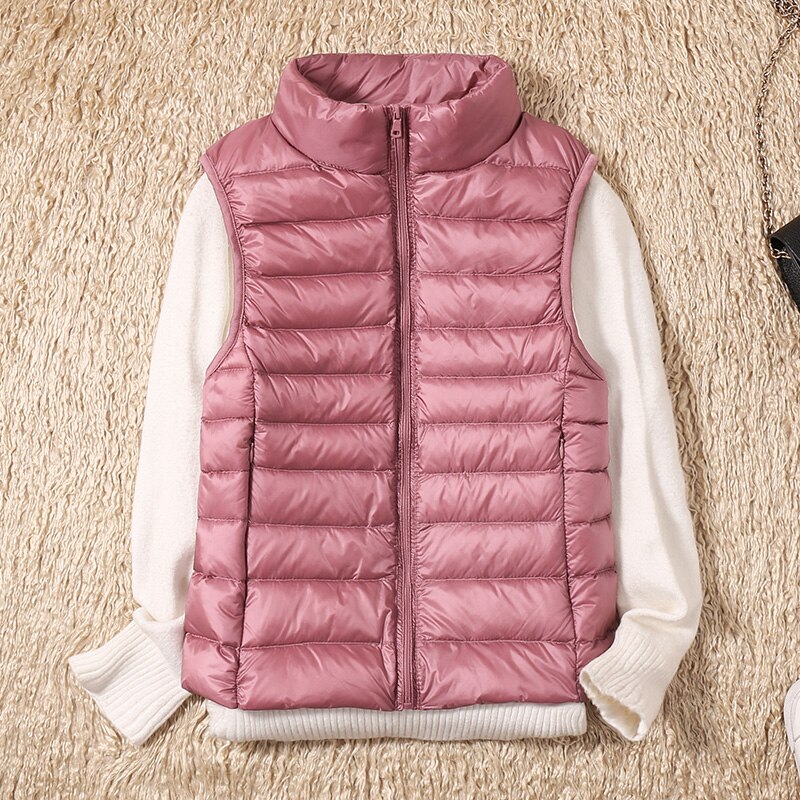 Lätt vadderad väst med feminint snitt – Höstförtrollning Juliette
