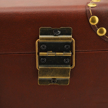 Vintage läder-overnight-handbagagekoffert med legeringslås – Heritage brun