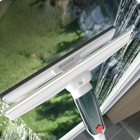 Teleskopisk fönsterputsare med dubbelfunktion – ClearSweep