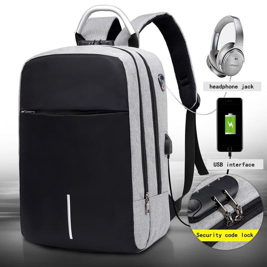 Vattentät stöldskyddad ryggsäck med USB-laddningsport – SafeCarry