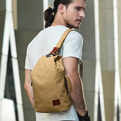 Vattenavvisande canvas-axelremsväska med antistöldfack – MultiWear
