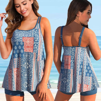 Plus-size tankini för strand och pool - Marielle