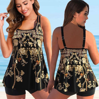 Plus-size tankini för strand och pool - Marielle