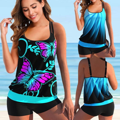 Plus-size tankini för strand och pool - Marielle